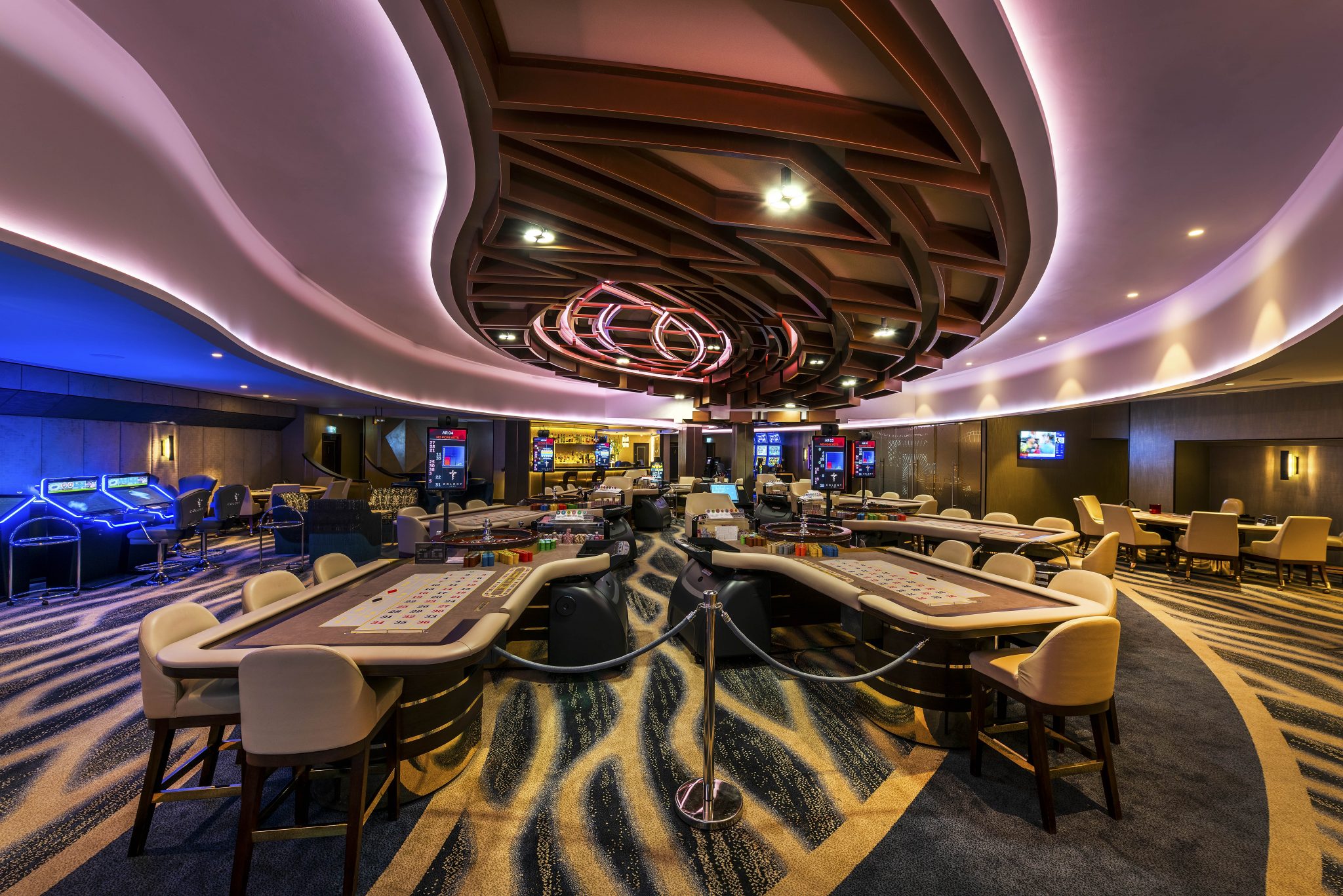 Casino-inspirert lounge